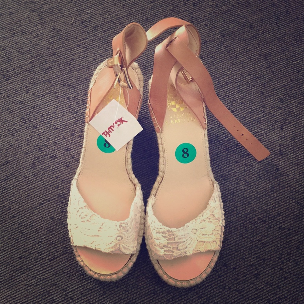 Brand new, never worn Vince Camuto wedges
